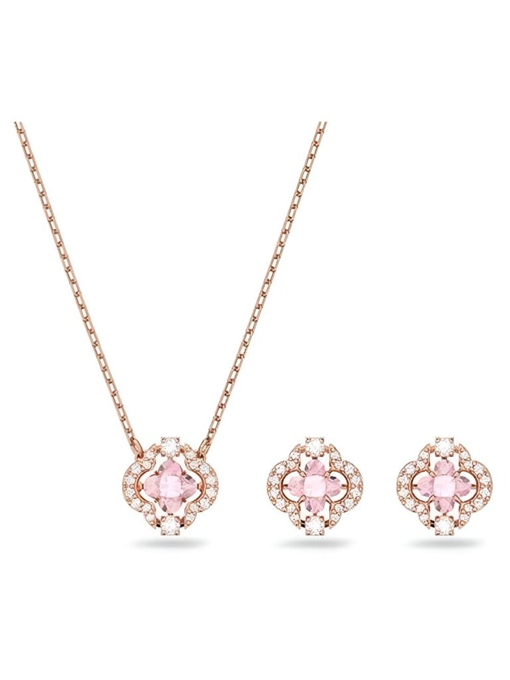 Sparking Dance Crystal Necklace and Earring Set Jewelry Collection - Picture 1 of 6